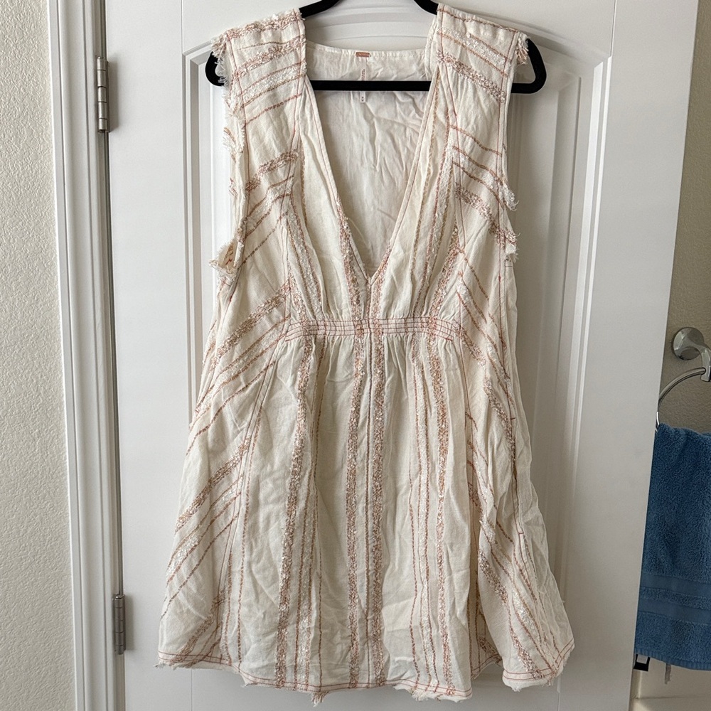 Never Worn Free People Striped Sleeveless Dress